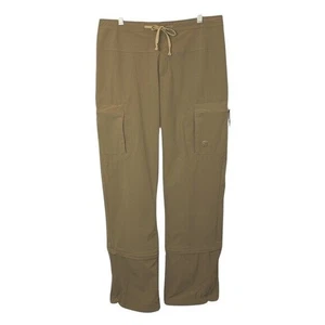 Pantalones convertibles Mountain Hardwear beige Yuma nailon nuevos sin etiquetas talla 8 cargo - Imagen 1 de 12