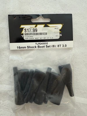 Team Losi Racing 16mm Shock Boot Set (8): 8T 3.0 - TLR243032 - Image 1 of 2