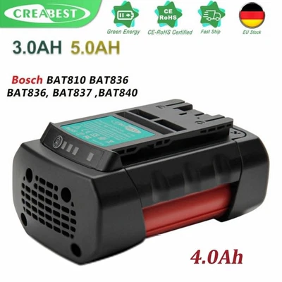 CREABEST Batería de iones de litio 6.0AH para sistema Bosch 36V BAT810 BAT818 BAT840 GSB GSR GBH 36 V-Li