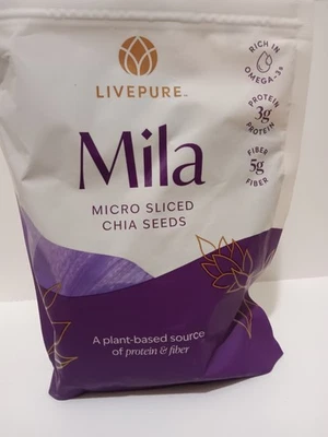 Semillas de chía Live Pure Mila Micro en rodajas 16 oz - ¡Nuevas/Selladas! MFG:03/06/2025 Foto 1 de 4