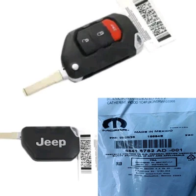 Integrated Key Fob Transmitter - Mopar (68416782AD)2018-2025 Jeep - Image 1 of 2
