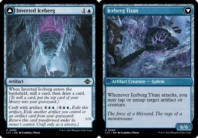 x1 Inverted Iceberg // Iceberg Titan - Lost Caverns of Ixalan - NM - MTG - Image 1 of 1