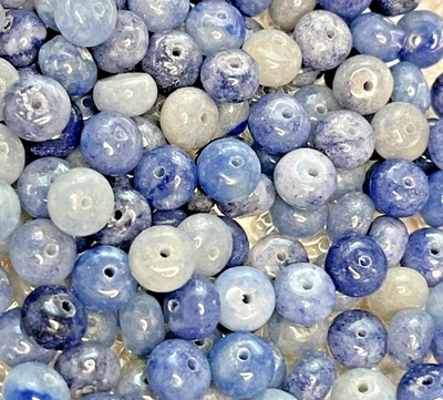 Blaue Aventurin Perlen Donut Mit Loch 50 Stück 8 mm Edelstein Heilstein Kristall - Bild 1 von 4