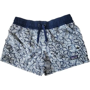 PATAGONIA Girls Batik Navy 3" COSTA RICA BAGGIES SHORTS Swim Unlined Size L - Picture 1 of 11