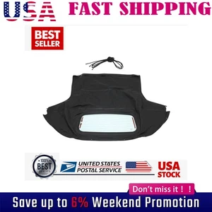 Black Convertible Soft Top W/ Heated Glass Window For Mazda MX-5 Miata US - Picture 1 of 10