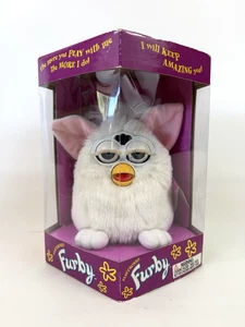 Vintage Furby 1998 White Blue Eyes Snowball New Sealed Model 70-800 Era 1 - Picture 1 of 14