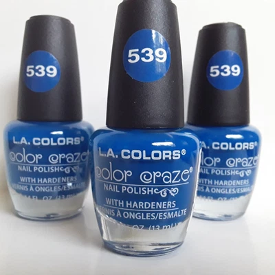 Esmalte de uñas L.A.Colors - EN UN FLASH 539 - Lote de 3 - Color Craze con endurecedores Foto 1 de 4