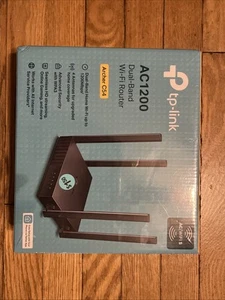 TP-LINK Archer C54 AC1200 Dual-Band MU-MIMO Wi-Fi Router, Black Brand New - Picture 1 of 7