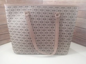 ​OCHNIK Beige Monograma Logo Estampado Bolso de Mano Bolso Shopper Diseñador Polaco UE - Imagen 1 de 6