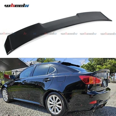 PARA 06-13 LEXUS IS 250/350/ISF VIP PINTADO NEGRO BRILLANTE TECHO TRASERO ALERÓN VENTANA Foto 1 de 4