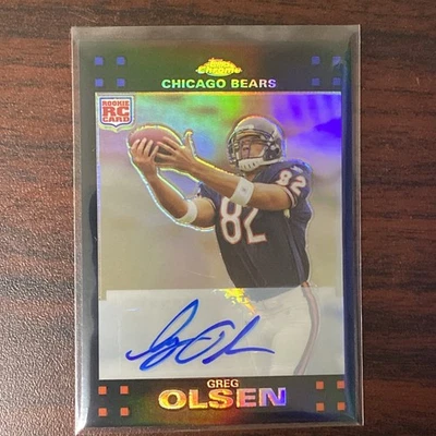 2007 Topps Chrome Greg Olsen Autograph Refractor /50 Ultra Rare - Image 1 of 4