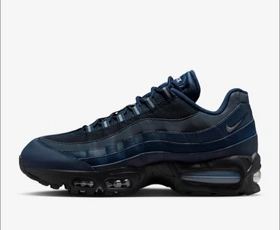 Nike Air Max 95 Men's Sneakers White/blue/black Size UK 9 one to one rp - Image 1 of 4