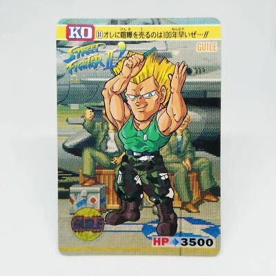 31 GUILE Street Fighter Ⅲ ZERO II capcom game Card Arcade JAPAN GAME - Image 1 of 4