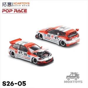 Xcartoys x Pop Race 1:64 Pandem Civic EG6 Idemitsu Diecast Modellauto - Bild 1 von 1