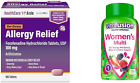 Allergy Relief 180Mg Tablets 90 Count And Vitafusion Women's Multivitamin Gummie