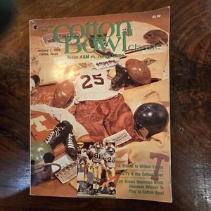 1988 Notre Dame Texas A&M Cotton Bowl College Football Program 1/1/88 Tim Brown - Picture 1 of 4