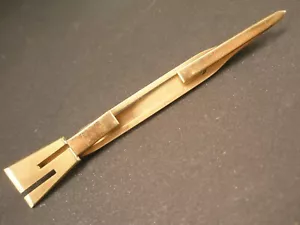 S Monogram Initials Letter Vintage LARGE SWANK SWORD Tie Bar Clip - Picture 1 of 7