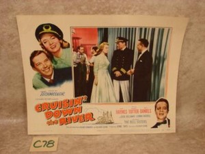 C78G VINTAGE 1953 MOVIE LOBBY CARD CRUISIN' DOWN THE RIVER DICK HAYMES
