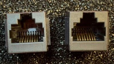 20Pcs x 8949-H88-06BFA OUPIIN RJ45 8P8C VERTICAL PCB - Image 1 of 4