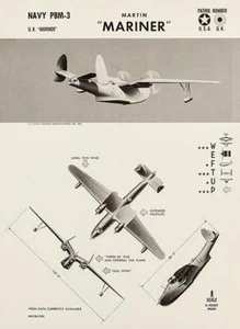 Martin Mariner - PBM-3 - 1943 - 2. Weltkrieg - Flugzeugerkennung Magnet - Bild 1 von 2