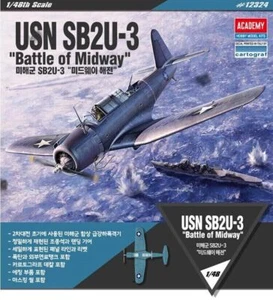 Academy 1/48 USN SB2U-3 Battle of Midway US Dive Bomber Plastic model kit #12324 - Picture 1 of 8