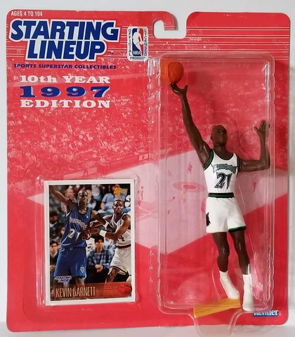 1997 Starting Lineup Kevin Garnett Minnesota Timberwolves SLU Kenner Figure Cover