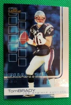 2002 Finest #50 Tom Brady Team: New England Patriots - Image 1 of 3