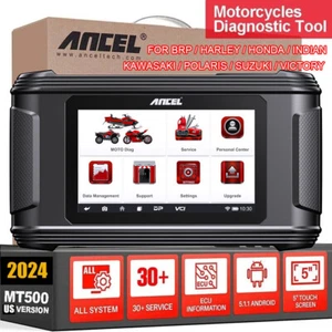 ANCEL MT500 PRO Motorcycle Diagnostic Tool OBD2 Scanner Code Reader ABS TPMS SRS - Picture 1 of 9