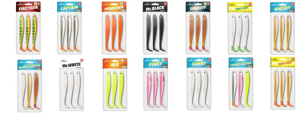 Lieblingsköder 15cm alle Farben Möhrchen Neo Sunny Whisky Sheriff Collection NEW - Bild 1 von 1