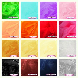TELA ORGANZA TRANSPARENTE CRISTAL 1 yarda x 58" boda y manualidades - tú eliges el color - Imagen 1 de 16