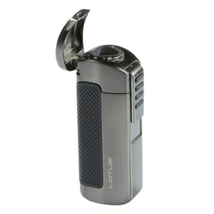 Lotus Lighter CEO Triple Jet Lighter w/ Cigar Punch Gunmetal Satin - Picture 1 of 1