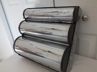 KROMEX WALL Wax Paper towel Foil Roll DISPENSER antique shabby vintage serrated - Image 1 of 4