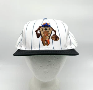 Vintage Taz Looney Tunes DEADSTOCK Snapback Hat Football 90s Warner Bros. Acme - Picture 1 of 10