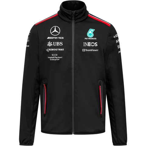 Mercedes AMG Petronas F1 2023 Men's Team Softshell Jacket Cover