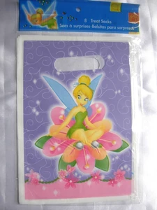 8 Loot Bag Brand New Children Gril Birthday Party Loot Gift Bags, Tinker Bell - Picture 1 of 1