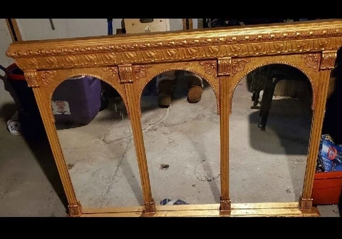 large gold mirror vintage Cover