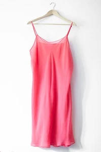 Ulla Popken Chiffon Slip Dress Sleeveless Tunic Salmon Pink Size 20/22 XL - Bild 1 von 9