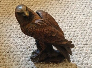 Statua folk cinese bronzo successo falco/aquila - Foto 1 di 9