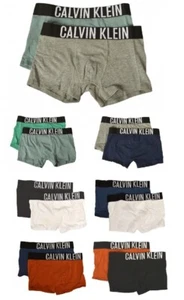 SG Boys CALVIN KLEIN Boy Male Junior Boxer Briefs 2 Piece Pack Elastic A - Picture 1 of 36