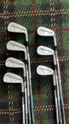 2024 TaylorMade P7CB Irons 4-PW 2° Upright +.5" long KBS Tour Stiff Flex MINT! - Image 1 of 4