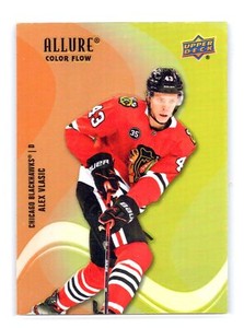 2022 Upper Deck Allure #SF-7 Alex Vlasic Rookie Orange Yellow Blackhhawks