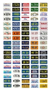 1/18 scale model car assorted TV movie police car license plates tags 1:18 - Picture 1 of 1