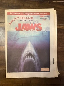 Jaws Fest Jawsfest Amity Island Guide Newspaper June 2005 RARE - Picture 1 of 6