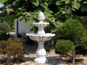 🔶 Kaskadenbrunnen Brunnen Pinienzapfen Pumpe Steinkunst Gartenbrunnen BLACKFORM - Bild 1 von 8