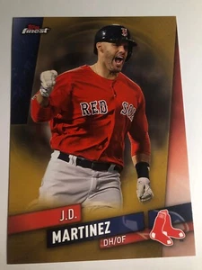 2019 Topps Finest Jumbo 5x7 J.D. Martinez Red Sox 20 01/10 - Picture 1 of 1