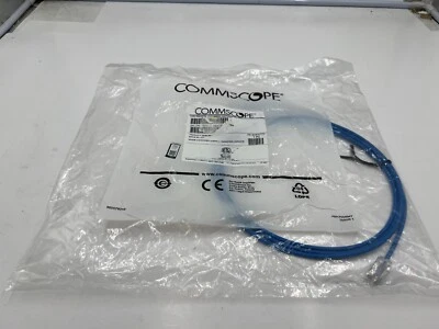 (QTY 3) Commscope OEM CO166S2-0ZF007 Copper Patch Cord Cat 6 7 ft. Blue - Image 1 of 4