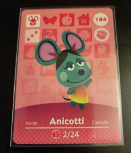 Anicotti - 184 - Series 2 - Authentic Animal Crossing Amiibo Card - Picture 1 of 1