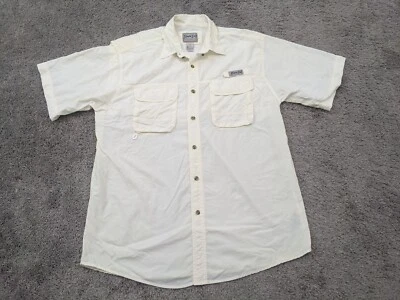 Camisa Bimini Bay Botón Para Hombre Grande Ventilada Exterior Pesca Marfil Informal Caza Foto 1 de 4