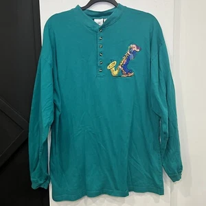 Vintage 90s Disney Store Snow White Seven Dwarves Embroidered Longsleeve Shirt - Bild 1 von 7