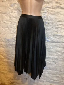 BNWT Whistles Black Satin Party skirt size 8 - Picture 1 of 8